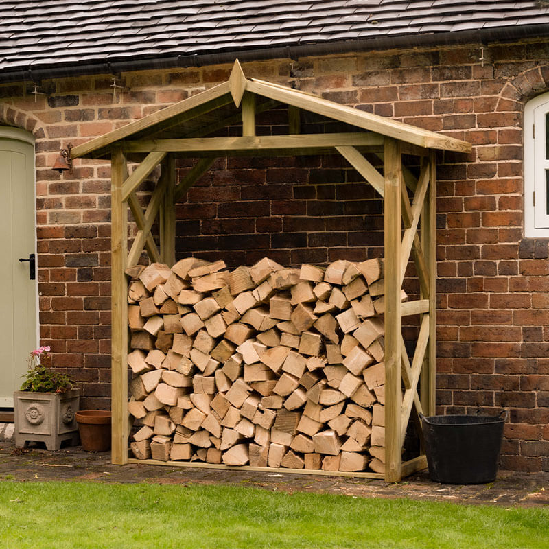 6'10 x 2'10 Forest Apex Large Logstore (2.1m x 0.9m) online kaufen