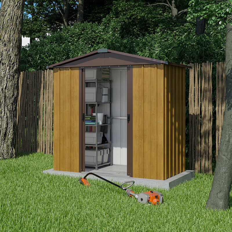 6'8 x 4'6 Yardmaster Woodview Metal Shed (2.02m x 1.37m) online kaufen