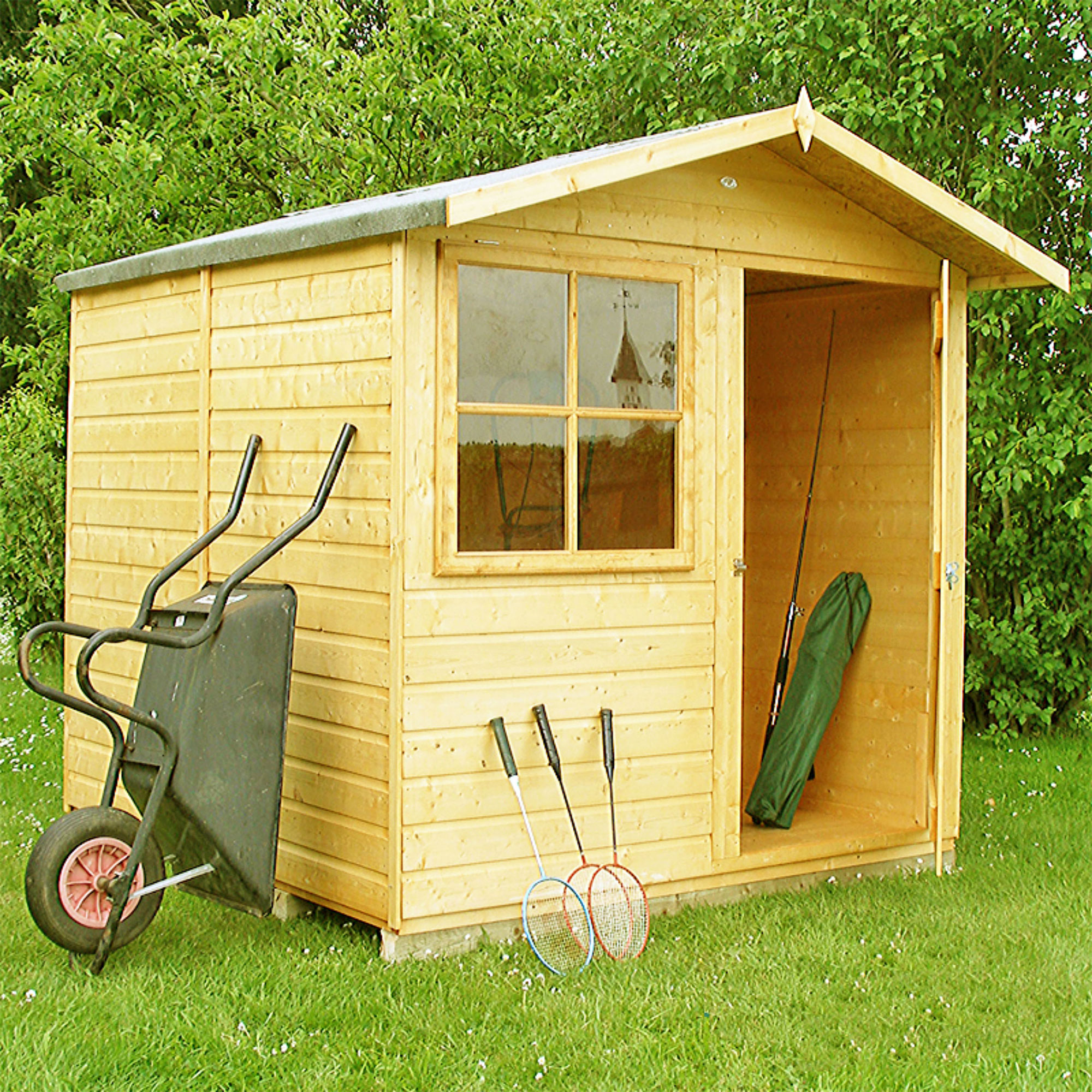 6'9 x 6'6 Shire Abri Apex Wooden Garden Shed (2.05m x 1.98m) online kaufen