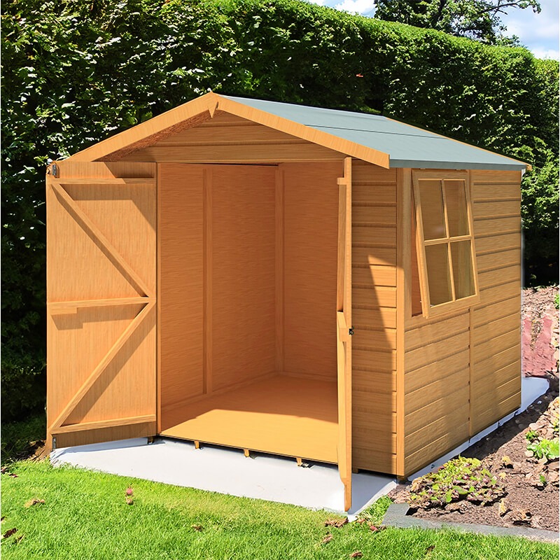 6'9 x 6'6 Shire Alderney Double Door Wooden Garden Shed (2.05m x 1.98m) online kaufen