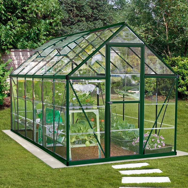 6â x 12â Palram Canopia Harmony Large Green Polycarbonate Greenhouse (1.85m x 3.70m) online kaufen