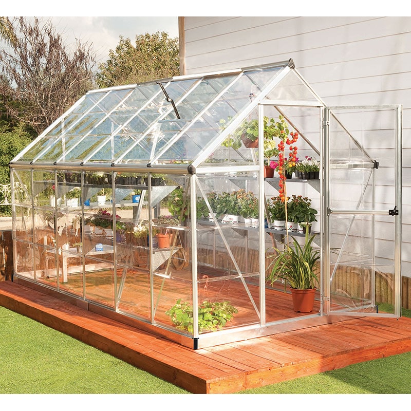 6â x 12â Palram Canopia Harmony Large Silver Polycarbonate Greenhouse (1.85m x 3.70m) online kaufen