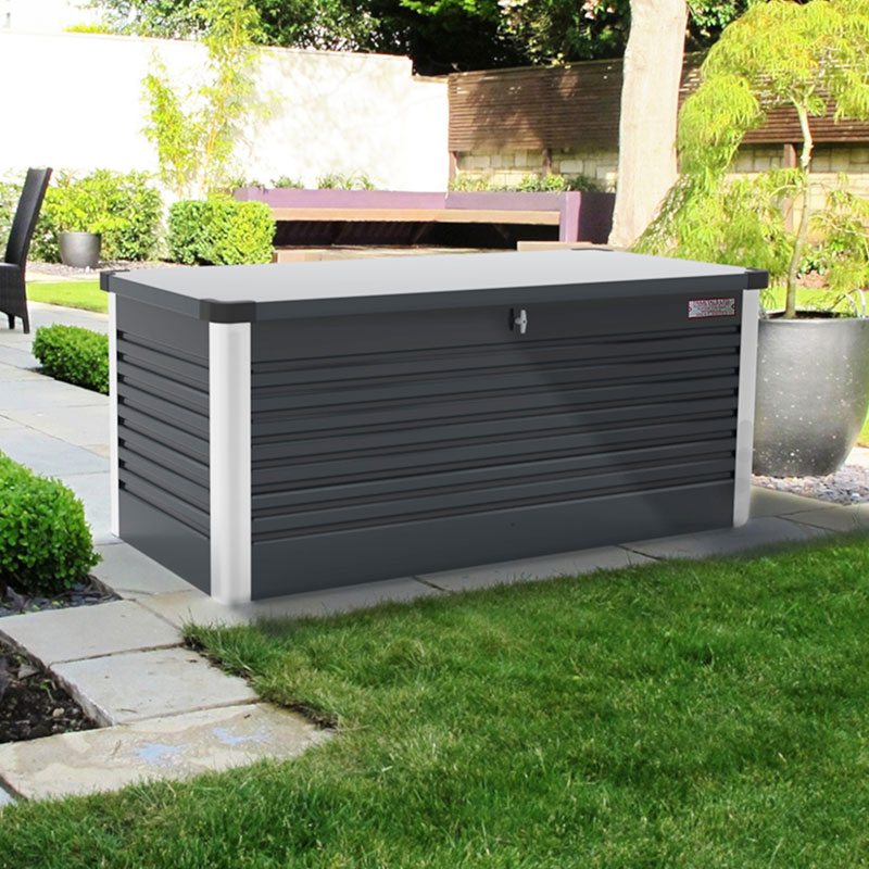 6'x2'5 (1.8x0.75m) Trimetals Anthracite Protect.a.Box - Premium Metal Garden Storage online kaufen