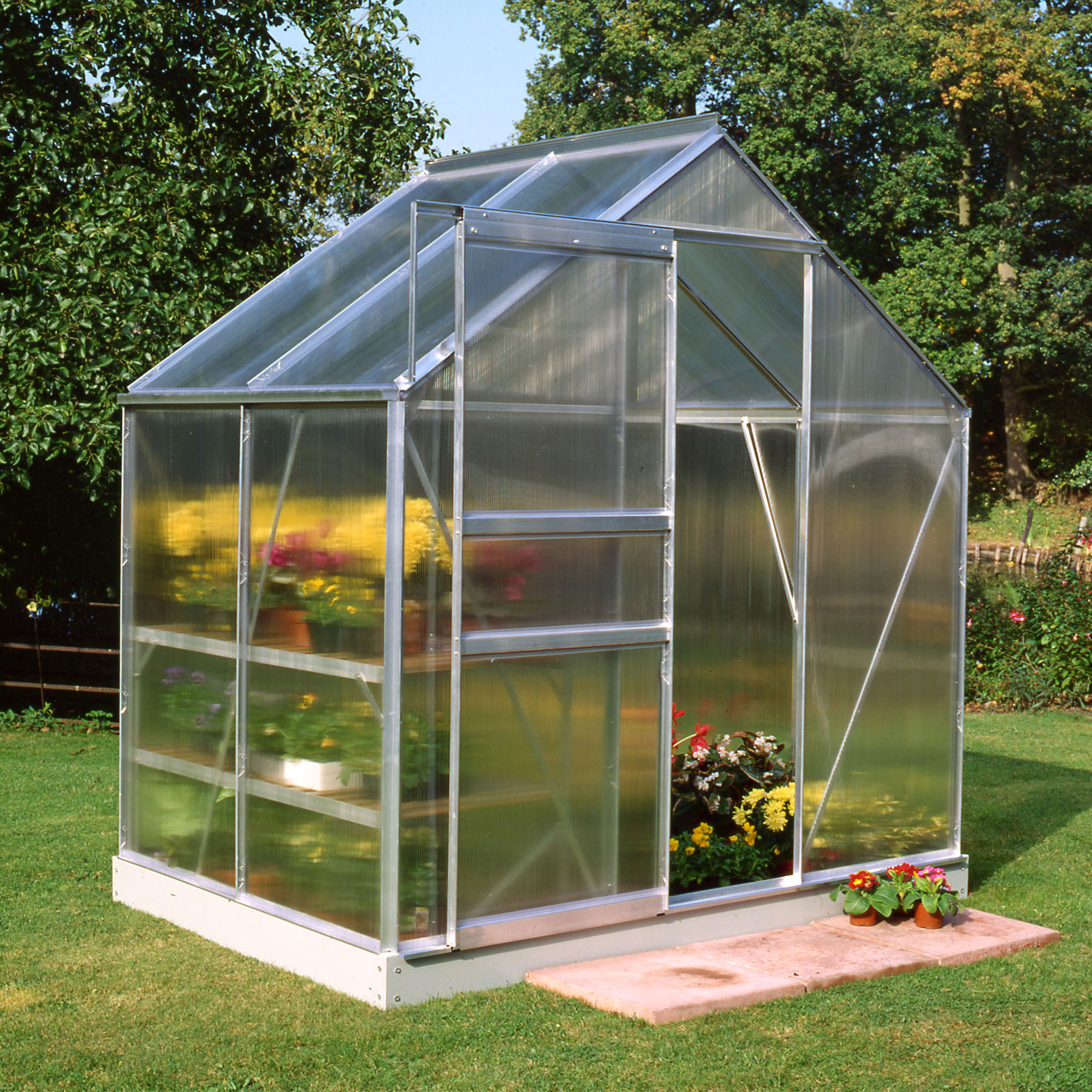 6'x4' Halls Aluminium Frame Polycarbonate Greenhouse (1.92x1.32m) online kaufen