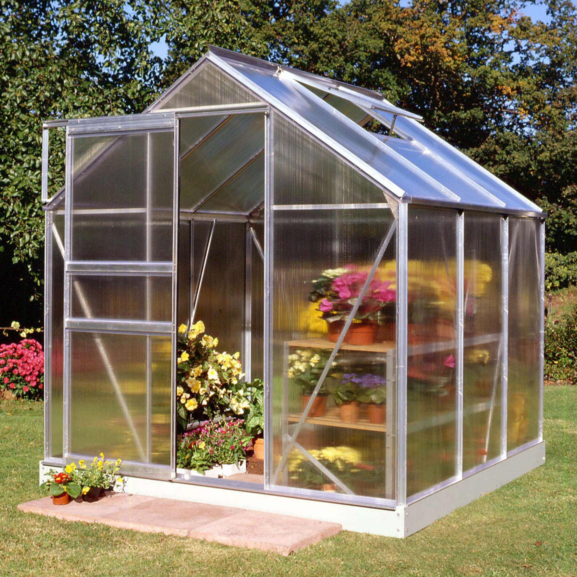 6'x6' Halls Aluminium Frame Polycarbonate Greenhouse (1.92x1.94m) online kaufen