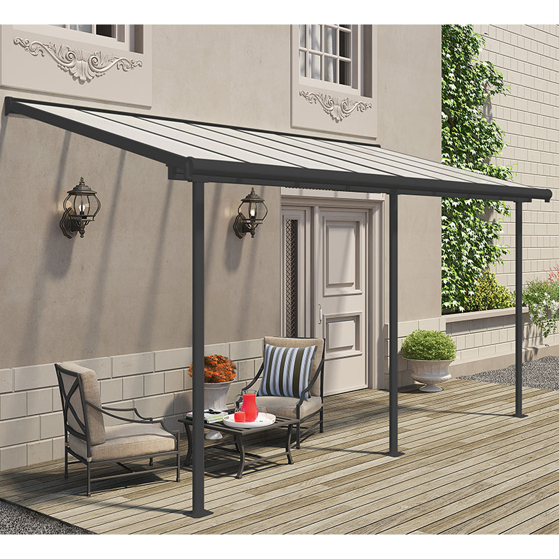 7' x 15' Palram Canopia Sierra Grey Clear Patio Cover (2.28m x 4.48m) online kaufen