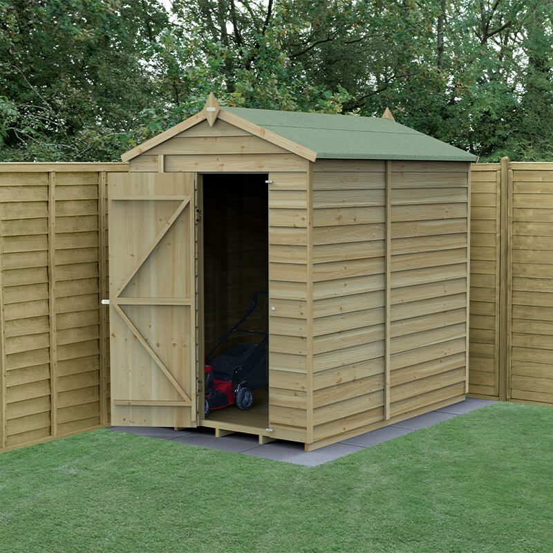 7' x 5' Forest 4Life 25yr Guarantee Overlap Pressure Treated Windowless Apex Wooden Shed (2.18m x 1.64m) online kaufen