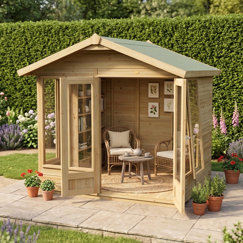 7' x 5' Forest Timberdale 25yr Guarantee Double Door Apex Summer House (2.39m x 1.84m) online kaufen