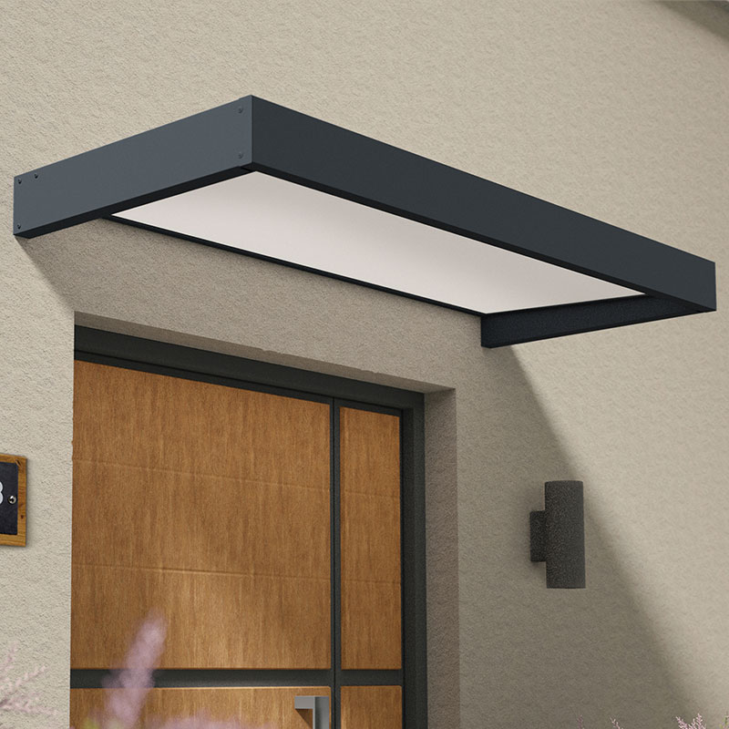 7'1 x 3'1 Palram Canopia Sophia 2150 Grey Door Canopy - White Opal (2.15m x 0.95m) online kaufen