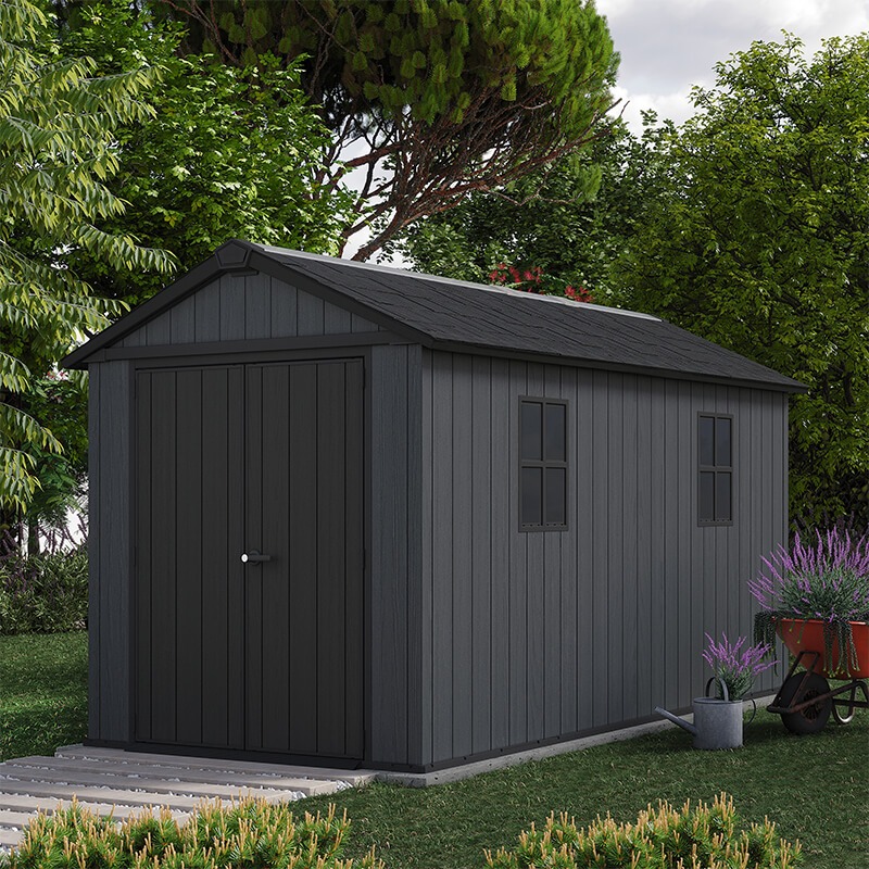 7'5 x 13' Keter Newton Plus Grey Plastic Garden Shed (2.30m x 4.13m) online kaufen