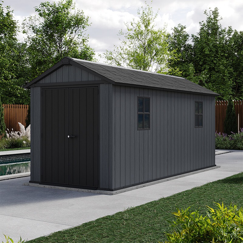 7'5 x 15' Keter Newton Plus Grey Plastic Garden Shed (2.30m x 4.76m) online kaufen