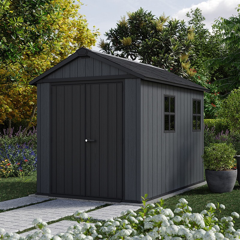 7'5 x 9' Keter Newton Plus Grey Plastic Garden Shed (2.30m x 2.87m) online kaufen