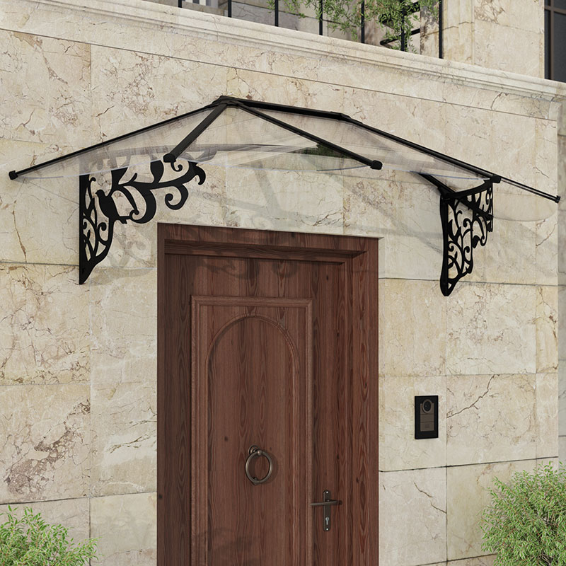 7â1 x 2â11 Palram Canopia Lily 2130 Black Clear Door Canopy (2.16m x 0.88m) online kaufen