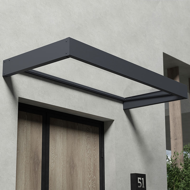 7â1 x 3â1 Palram Canopia Sophia 2150 Grey Clear Door Canopy (2.15m x 0.95m) online kaufen