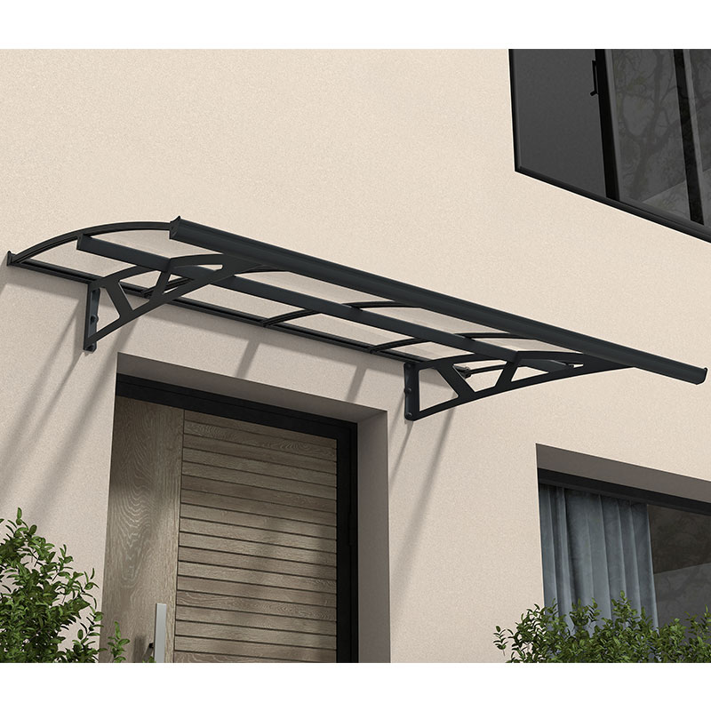 7â4 x 4â7 Palram Canopia Amsterdam 2230 Grey Clear Door Canopy (2.24m x 1.39m) online kaufen
