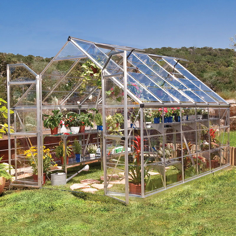 8' x 12' Palram Canopia Octave Silver Greenhouse (3.67m x 2.44m) online kaufen