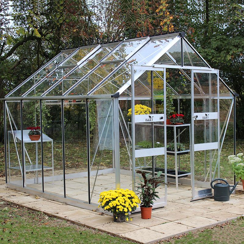 8' x 14' Halls Cotswold Blockley Greenhouse with Toughened Glass (2.56m x 4.41m) online kaufen