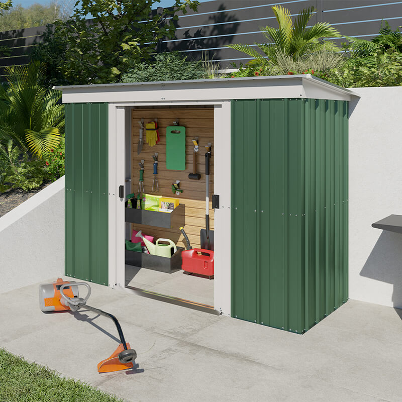 8' x 4' Yardmaster Emerald Pent Metal Shed (2.38m x 1.19m) online kaufen