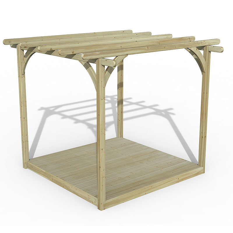 8' x 8' Forest Pergola Deck Kit No. 1 (2.4m x 2.4m) online kaufen