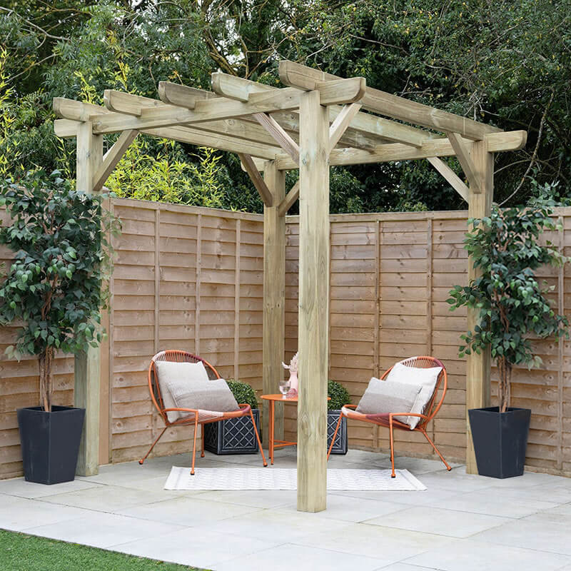 8' x 8' Forest Premium Ultima Wooden Garden Pergola (2.4m x 2.4m) online kaufen
