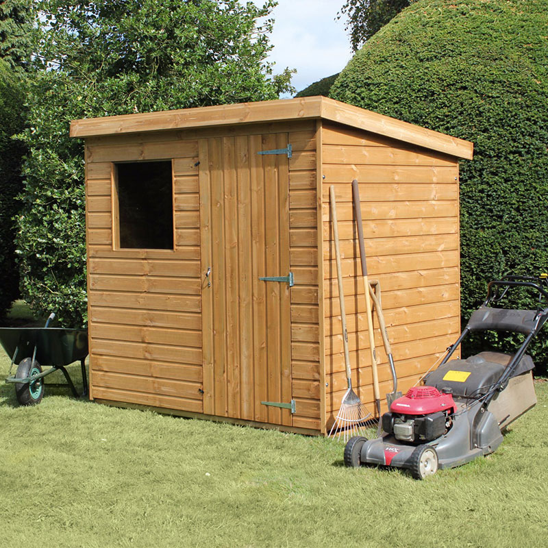 8' x 8' Traditional Standard Shiplap Pent Wooden Garden Shed (2.44m x 2.44m) online kaufen