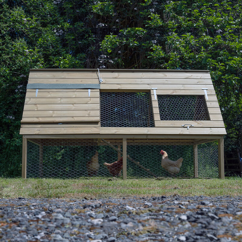8'6 x 4'8 Forest Hedgerow Wooden Raised Large Chicken Coop (2.58m x 1.41m) online kaufen