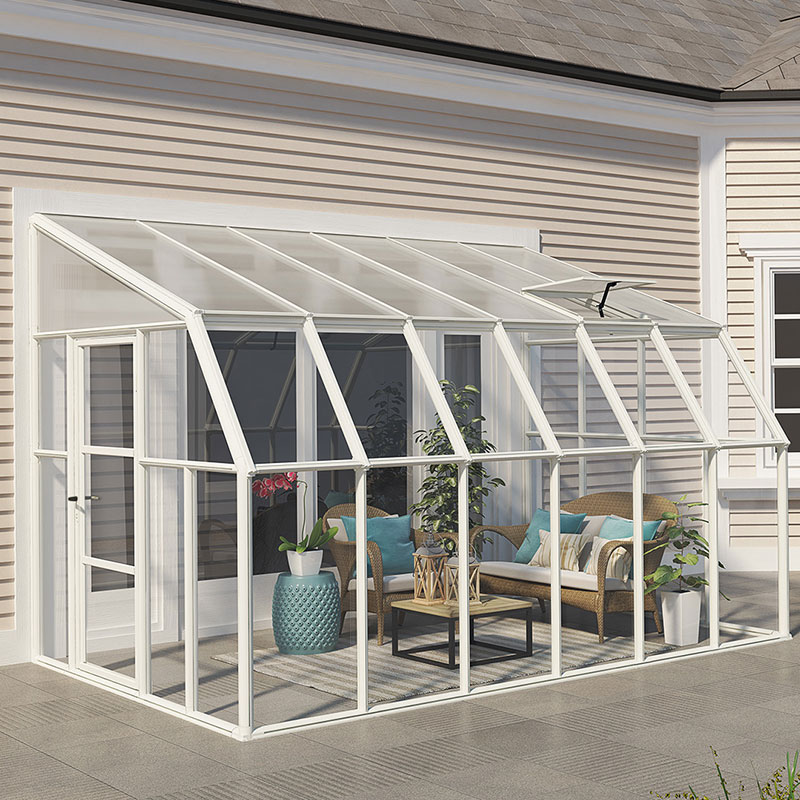 8â x 12â Palram Canopia Rion White Sun Room Walk-In Wall Greenhouse (2.4m x 3.6m) online kaufen
