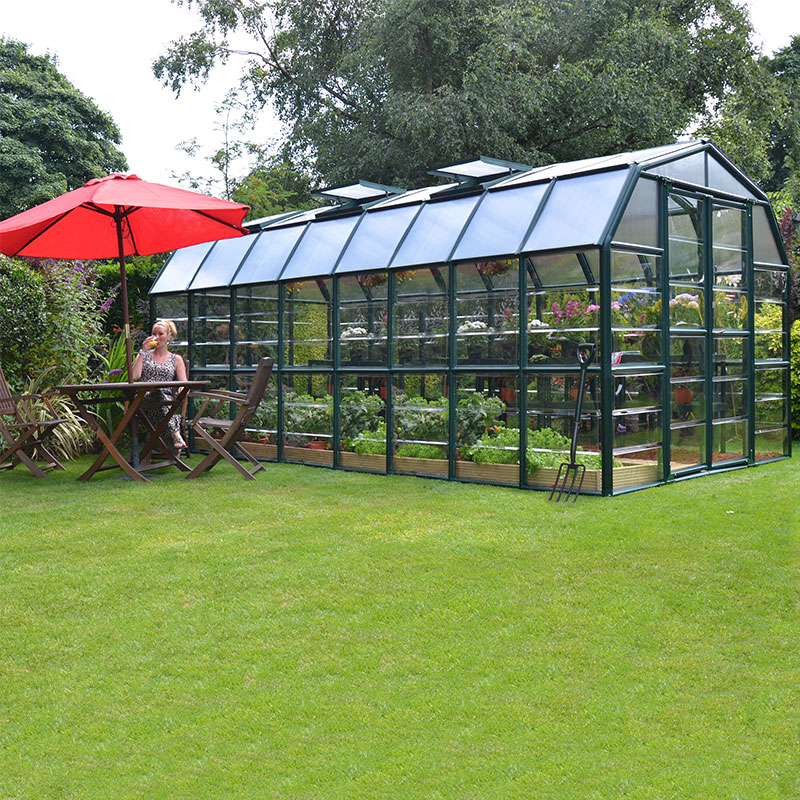 8â x 16â Palram Canopia Rion Grand Gardener Large Polycarbonate Greenhouse (2.4m x 4.8m) online kaufen