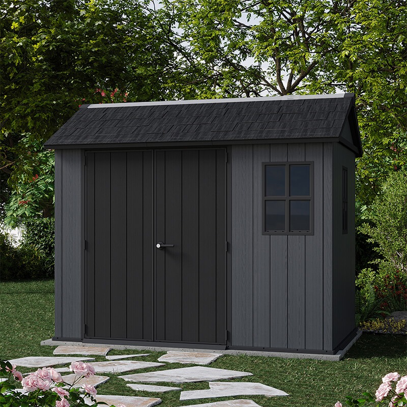 9' x 7'5 Keter Newton Plus Grey Plastic Garden Shed (2.87m x 2.30m) online kaufen