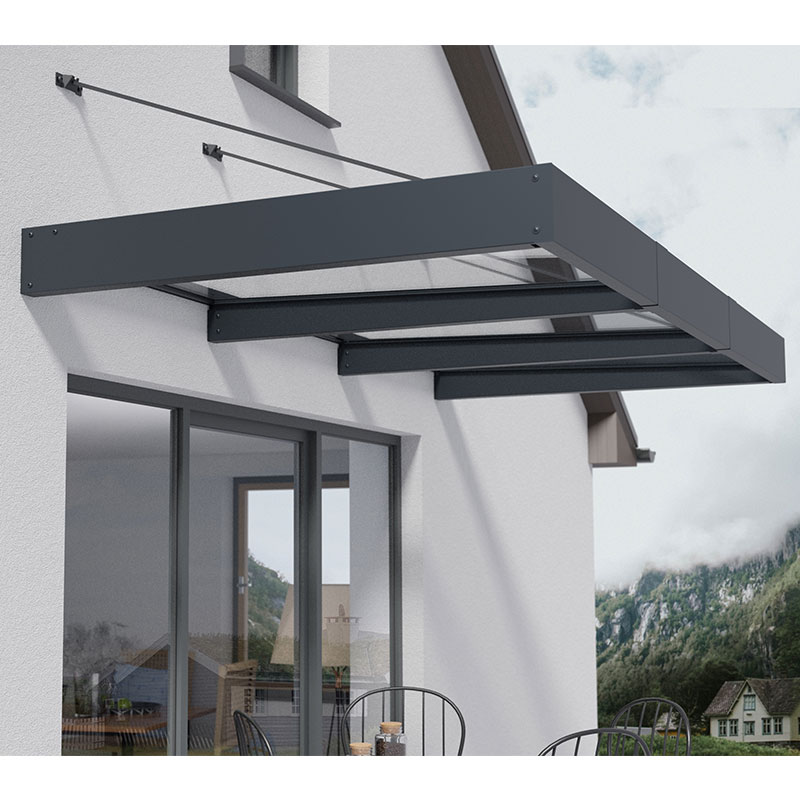 9â4 x 4â7 Palram Canopia Sophia XL 3000 Grey Clear Door Canopy (2.86m x 1.4m) online kaufen