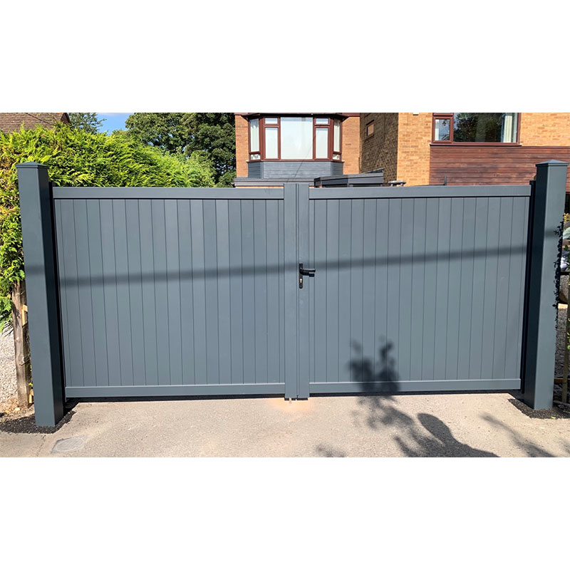 Devon Premium Metal Driveway Double Gates - Grey online kaufen