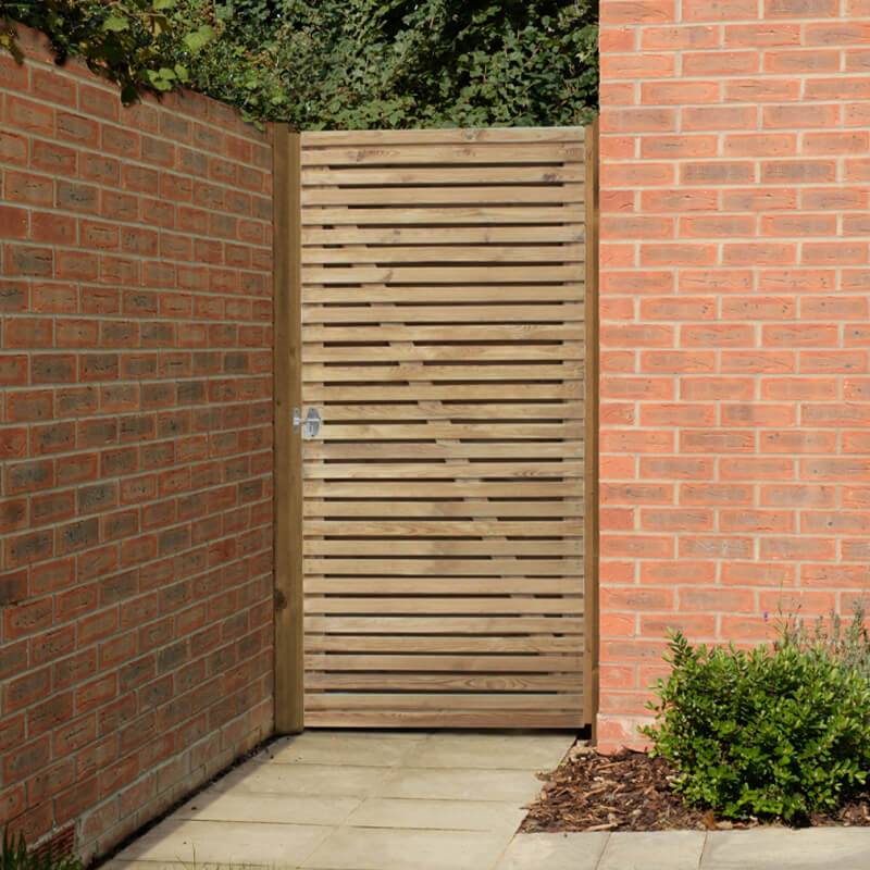 Forest 3' x 6' Double Slatted Gate (0.9m x 1.8m) online kaufen