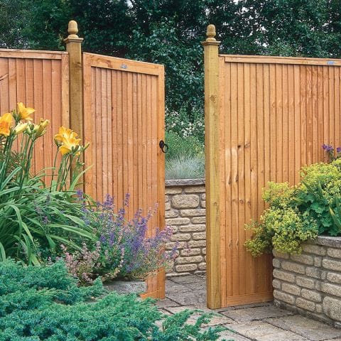 Forest 3' x 6' Wooden Board Side Garden Gate (0.91m x 1.83m) online kaufen