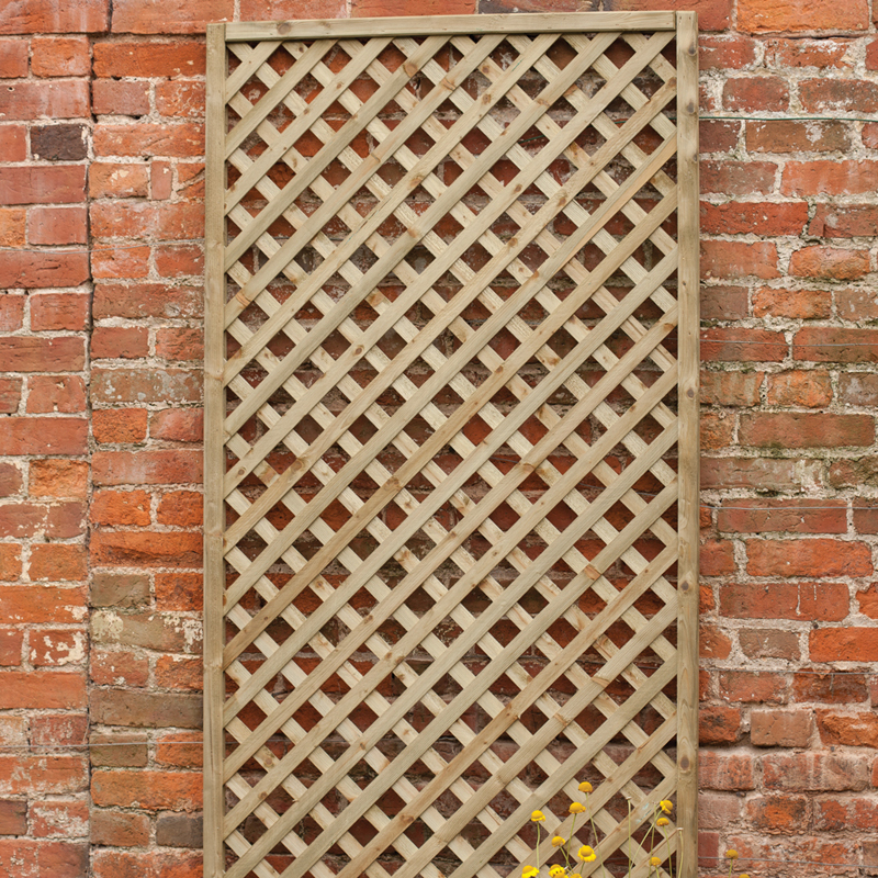 Forest 6' x 1' Rosemore Decorative Pressure Treated Diamond Trellis (1.8m x 0.3m) online kaufen
