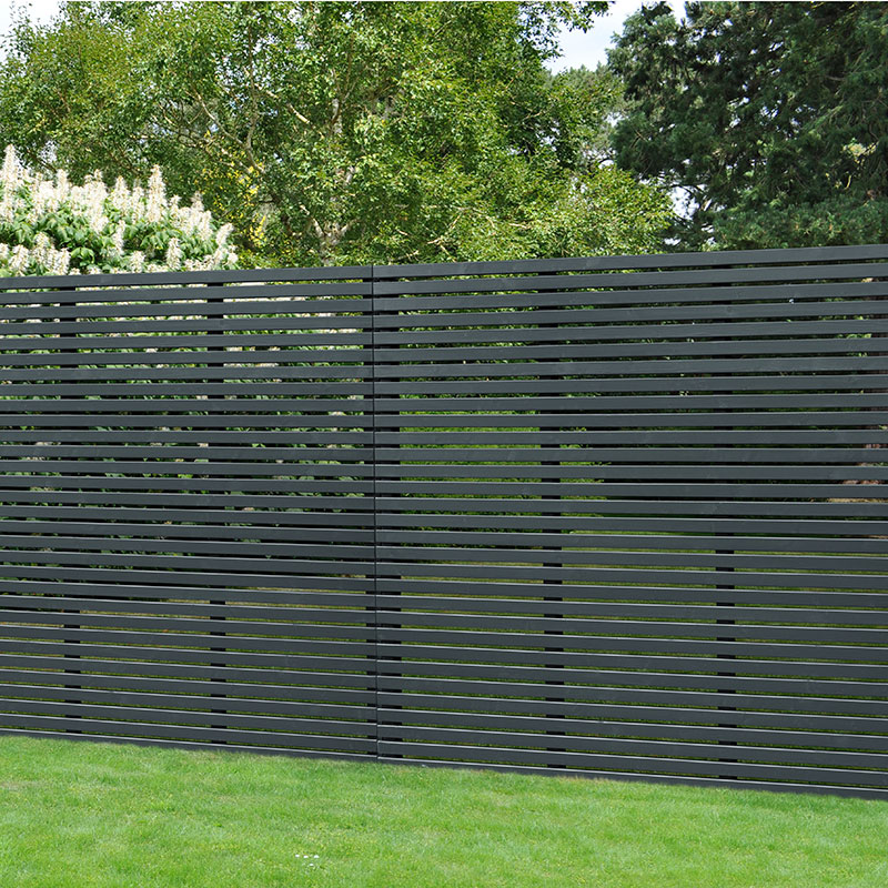 Forest 6' x 6' Contemporary Grey Slatted Fence Panel (1.8m x 1.8m) online kaufen