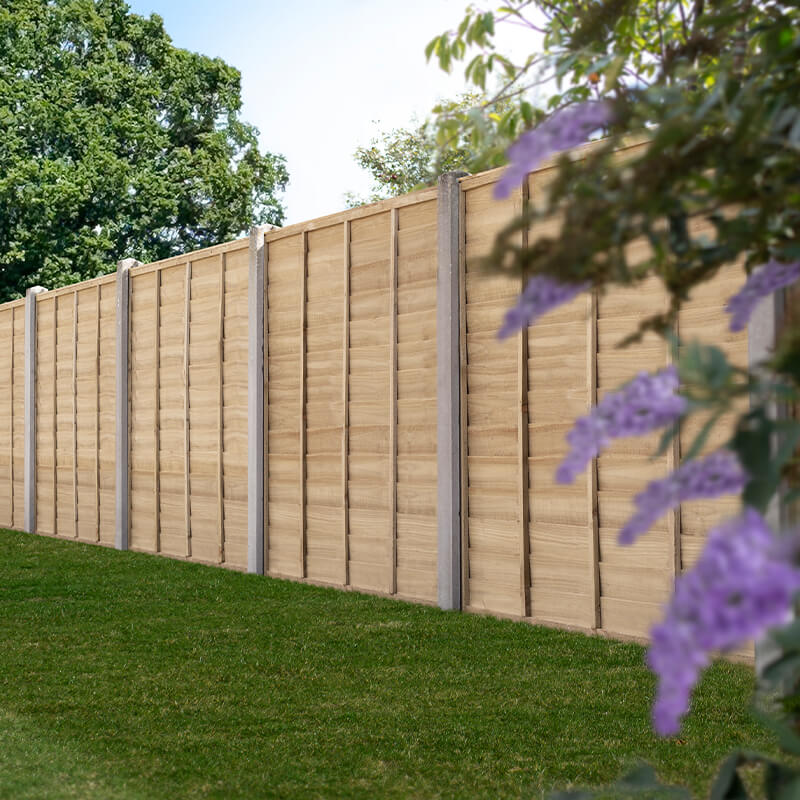 Forest 6' x 6' Larchlap Signature Fence Panel (1.83m x 1.80m) online kaufen