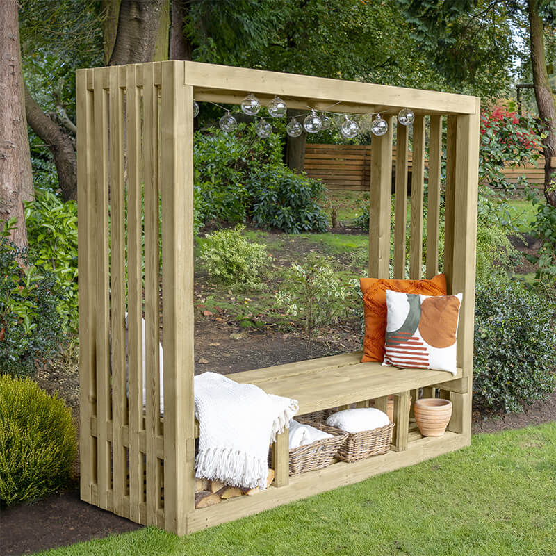 Forest Amalfi Wooden Garden Arbour Seat 6'1 x 2'3 (1.85m x 0.68m) online kaufen