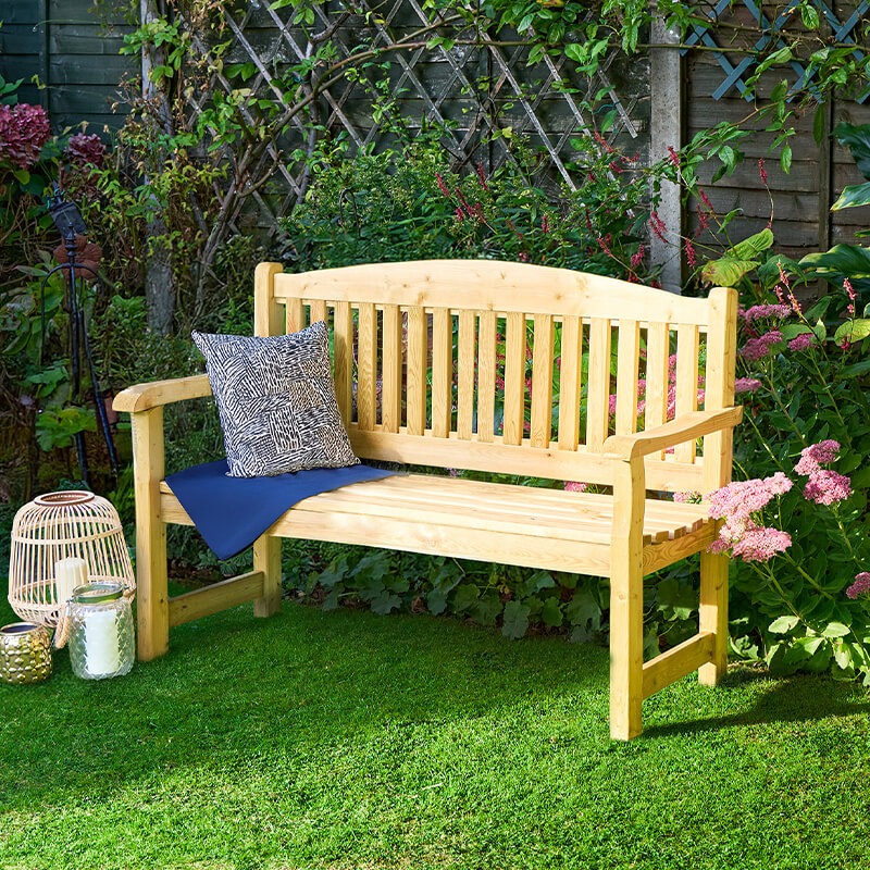 Forest Harvington Wooden Garden Bench 4â0 x 2â0 (1.22m x 0.60m) online kaufen