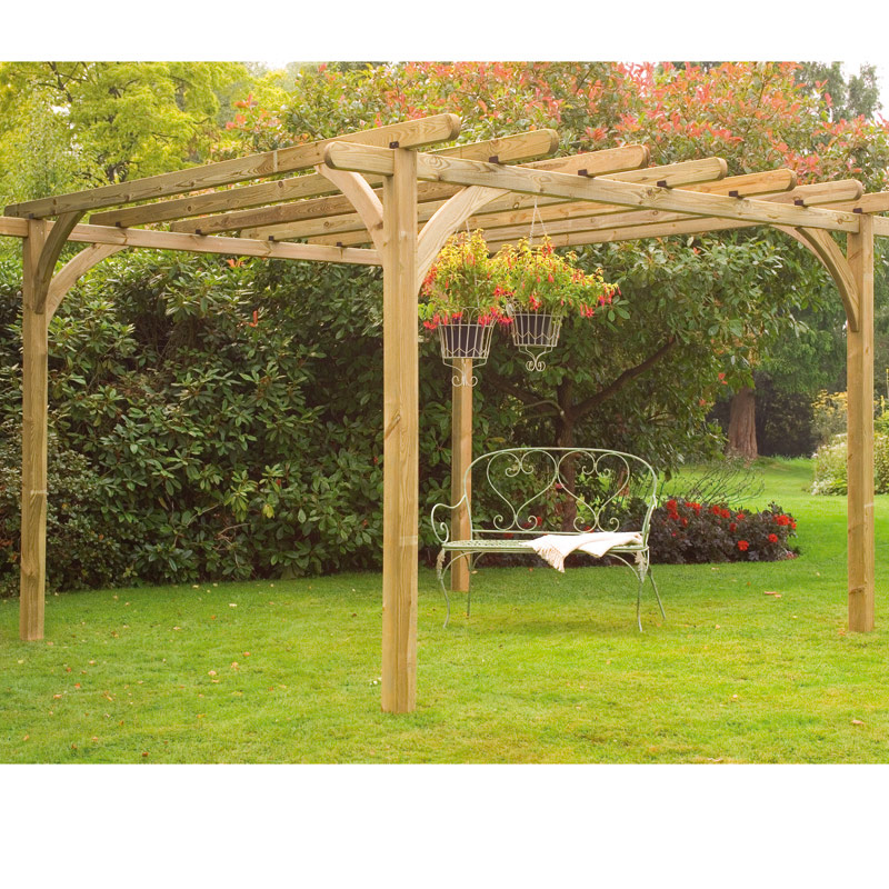 Forest Large Ultima Wooden Garden Pergola Kit 10'x10' online kaufen