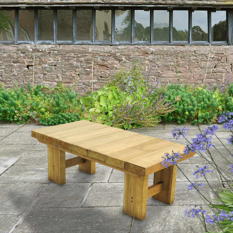 Forest Low Sleeper Wooden Garden Table 4'x2' (1.2x0.6m) online kaufen