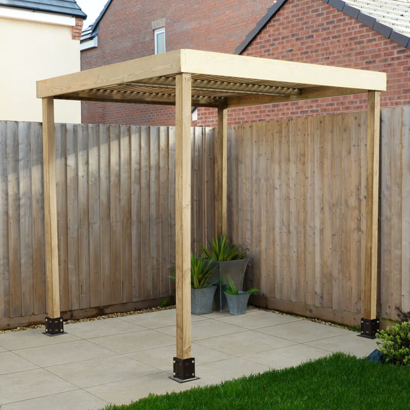 Forest Modular Wooden Garden Pergola 6'5 x 6'5 (2m x 2m) online kaufen