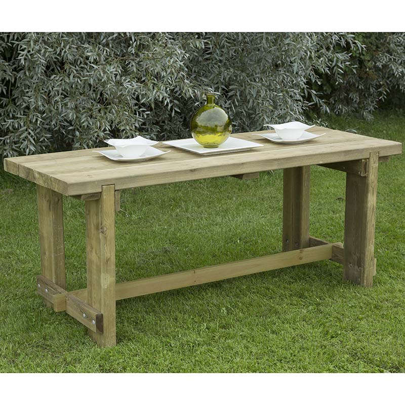Forest Refectory Wooden Garden Table 6'x2' (1.8x0.7m) online kaufen