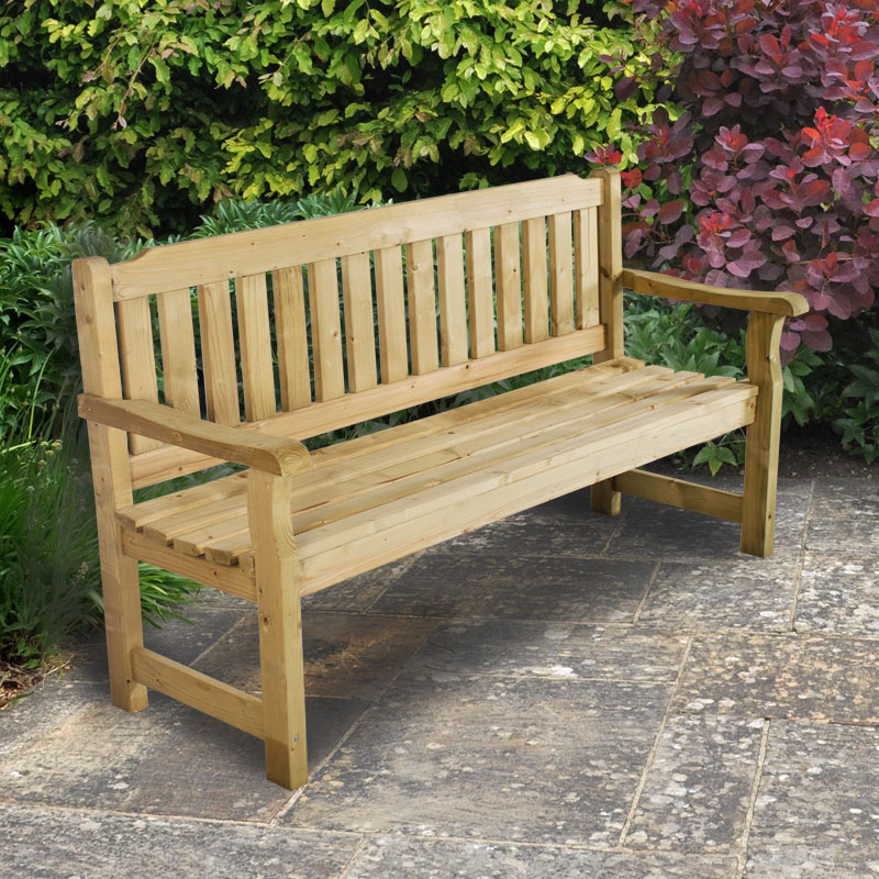 Forest Rosedene Wooden Garden Bench 5' x 2' (1.5m x 0.6m) online kaufen