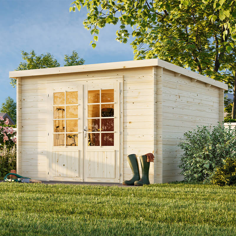 Palmako Ella 2 3.2m x 3.2m Log Cabin Summer House (28mm) online kaufen