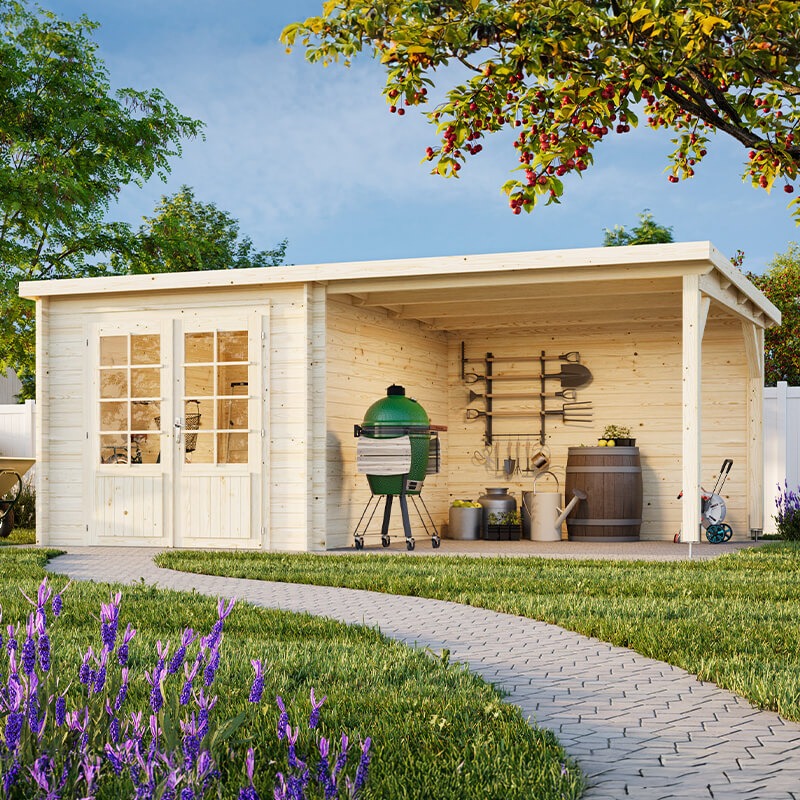 Palmako Ella 5.4m x 3m Log Cabin Summer House (28mm) online kaufen