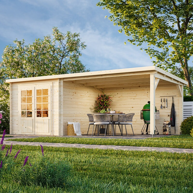Palmako Ella 6m x 3m Log Cabin Summer House (28mm) online kaufen