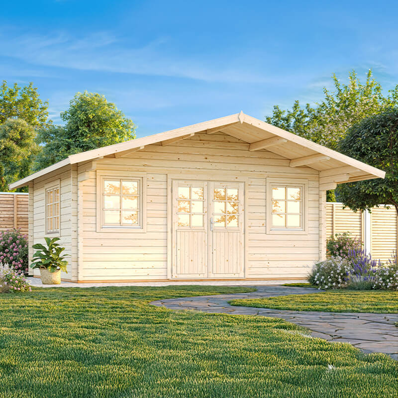 Palmako Helena 5.4m x 5.4m Log Cabin Garden Building (70mm) online kaufen