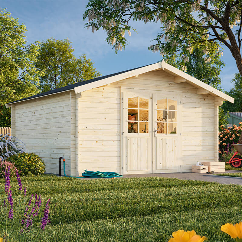 Palmako Lotta 3.9m x 3.9m Log Cabin Garden Room (34mm) online kaufen