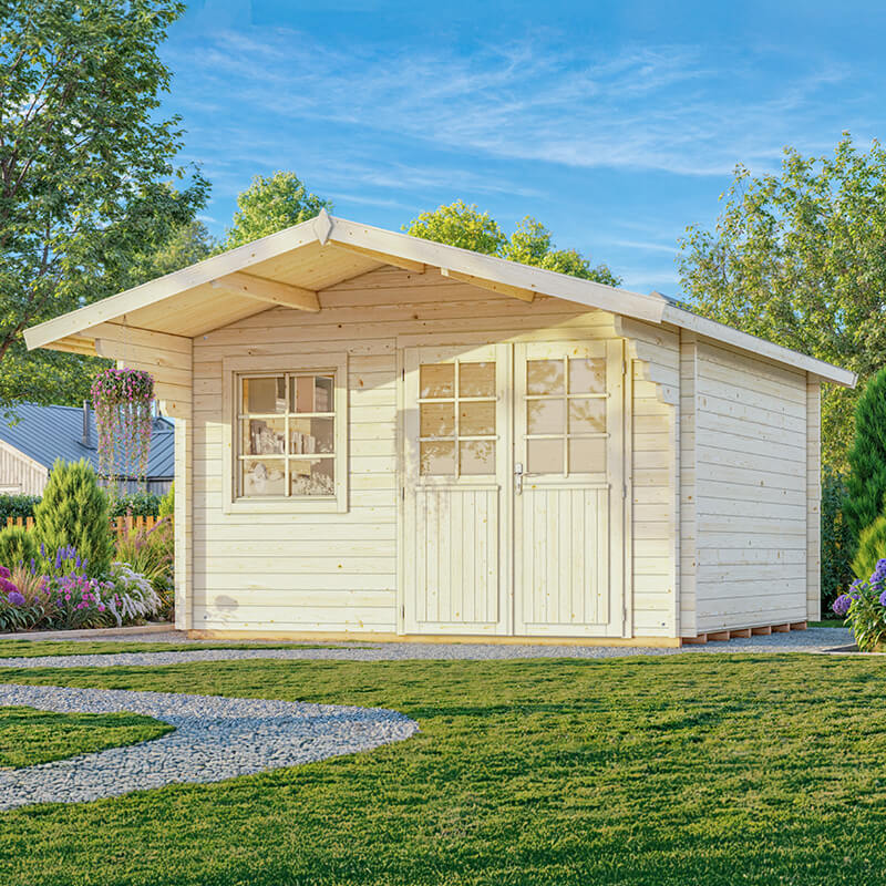 Palmako Sally 3.9m x 3.9m Log Cabin Garden Room (44mm) online kaufen