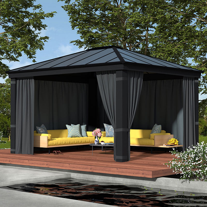 Palram Canopia Gazebo Curtains Set for Dallas 4300 Garden Gazebo online kaufen